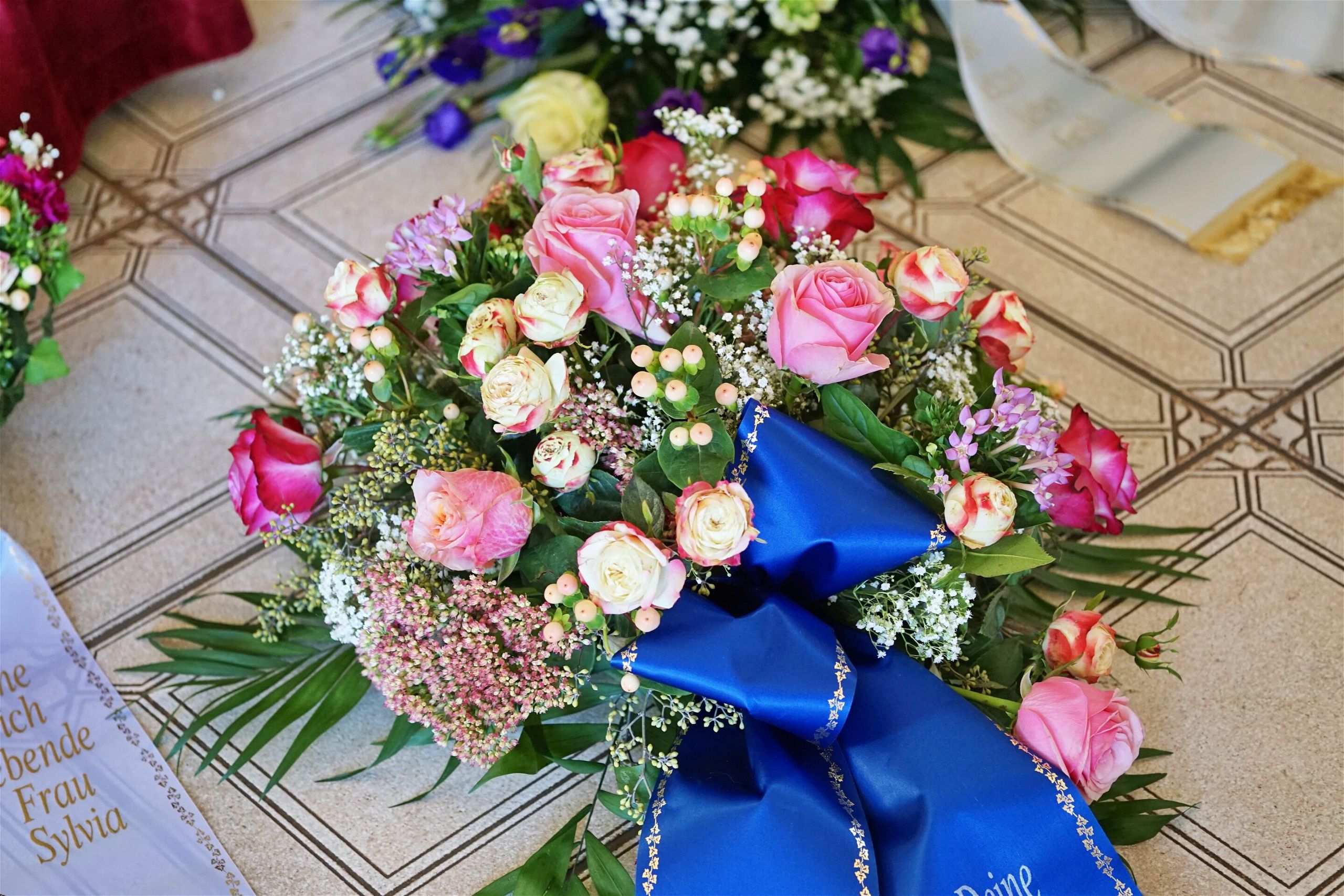 fleurs pour un enterrement