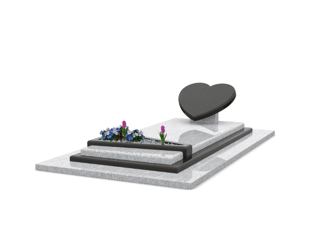 Les granits privilégiés pour une pierre tombale en forme de cœur 